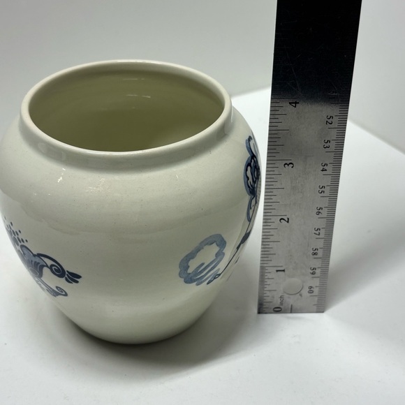 Antique Delftware Dutch colonial pottery tobacco jar by Goedewaagen, Holland - Picture 6 of 8